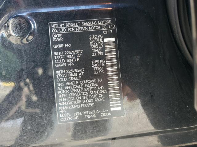 KNMAT2MV0HP569561 Nissan ROGUE S