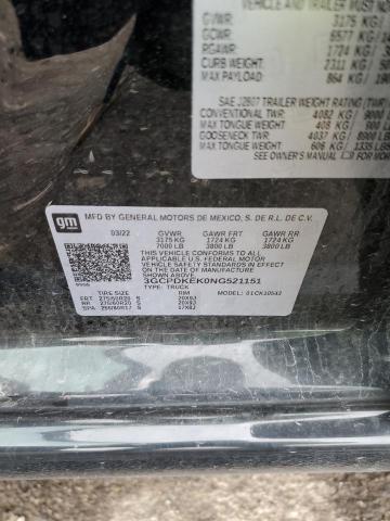 3GCPDKEK0NG521151 Chevrolet Silverado