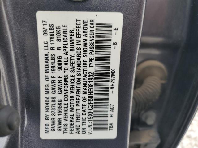 19XFC2F58HE081932 Honda Civic Lx