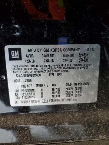 KL4CJBSB8HB219738 Buick Encore Preferred Ii