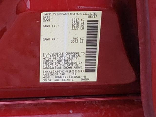 1N4AL3AP7HC490090 Nissan ALTIMA 2.5