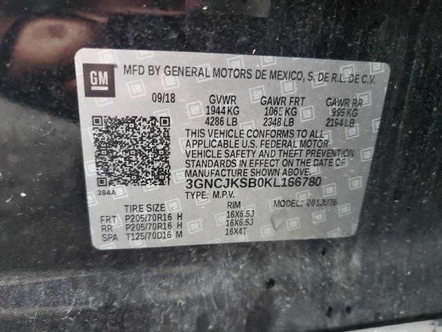 3GNCJKSB0KL166780 Chevrolet TRAX LS
