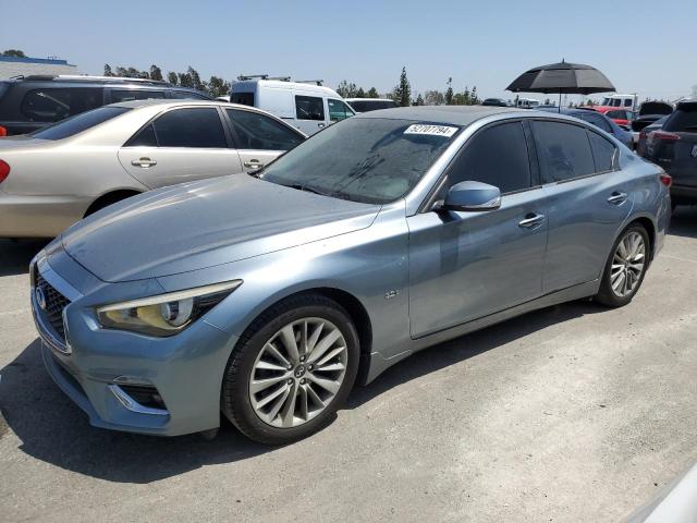 52707794 :رقم المزاد ، JN1EV7AP8JM351876 vin ، 2018 Infiniti Q50 Luxe مزاد بيع