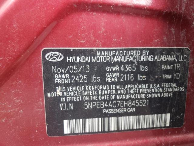 5NPEB4AC7EH845521 Hyundai SONATA GLS