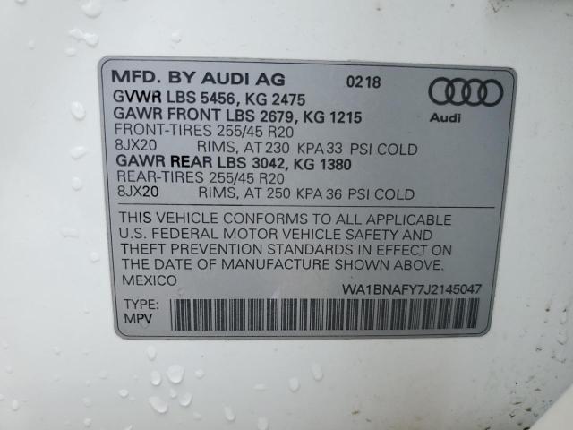 WA1BNAFY7J2145047 Audi Q5 Premium Plus