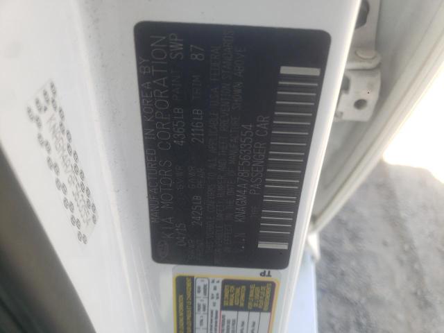 KNAGM4A78F5633554 KIA Optima Lx