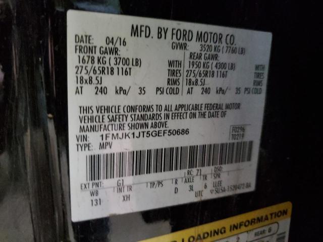 1FMJK1JT5GEF50686 Ford Expedition El Xlt