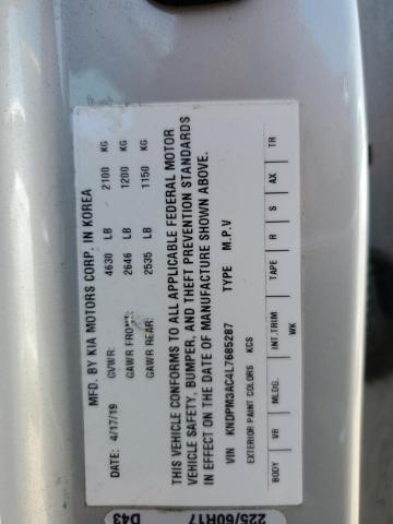KNDPM3AC4L7685287 KIA Sportage Lx