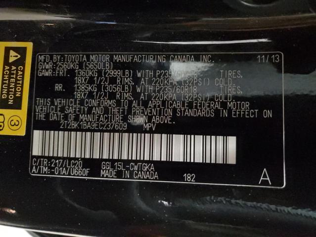 2T2BK1BA9EC237609 Lexus Rx 350 Base