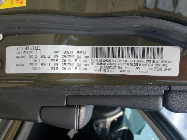 1C4PJMCS0GW371540 Jeep Cherokee Latitude