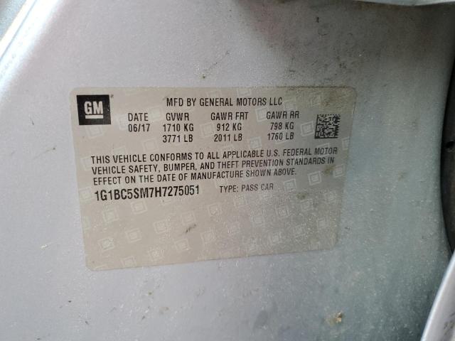 1G1BC5SM7H7275051 Chevrolet CRUZE LS