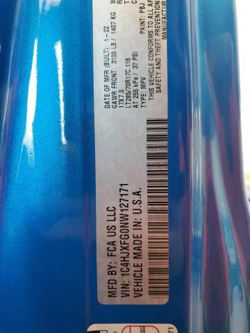 1C4HJXFG0NW127171 Jeep Wrangler Unlimited Rubicon