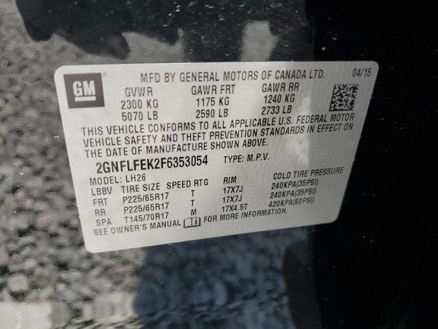 2GNFLFEK2F6353054 Chevrolet EQUINOX LT