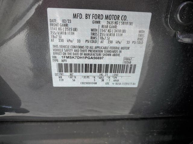 1FMSK7DH1PGA56697 Ford EXPLORER XLT