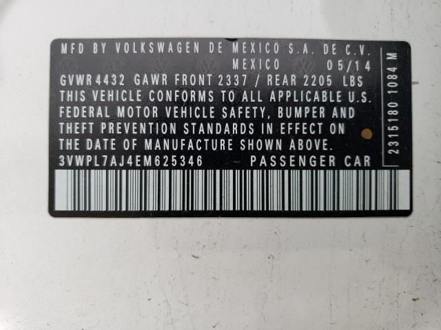 3VWPL7AJ4EM625346 Volkswagen JETTA TDI