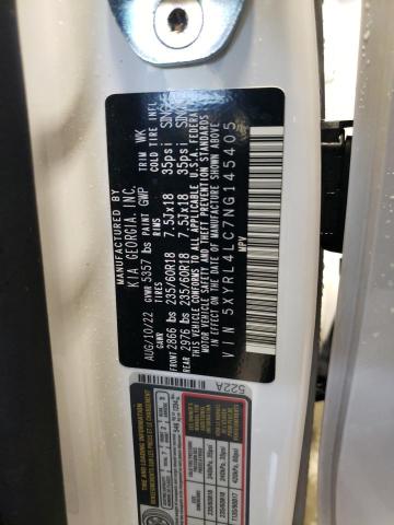 5XYRL4LC7NG145405 KIA SORENTO S
