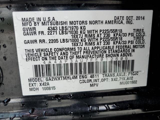 4A4AP3AU7FE012606 Mitsubishi Outlander Sport Es