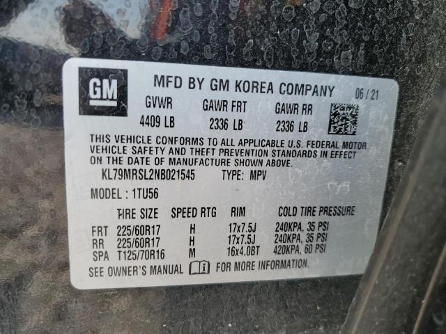 KL79MRSL2NB021545 Chevrolet Trailblazer Lt