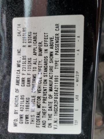1HGCR2F80EA211990 Honda ACCORD EXL