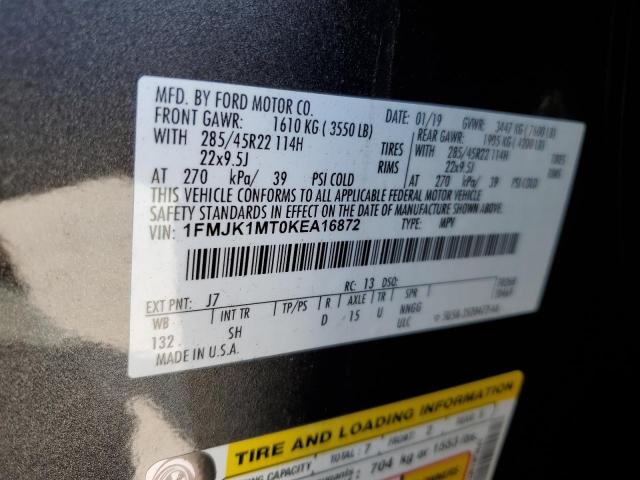 1FMJK1MT0KEA16872 Ford Expedition Max Platinum