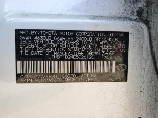 JTHBF1D24E5026120 Lexus IS 250