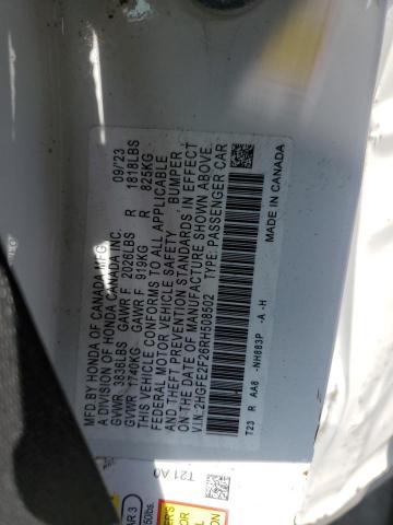 2HGFE2F26RH508502 Honda Civic Lx