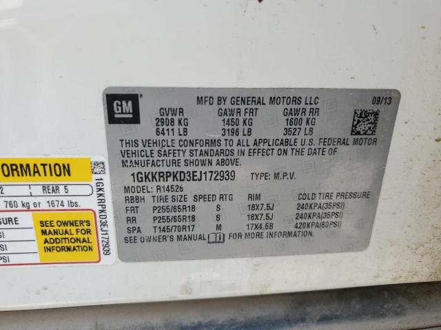 1GKKRPKD3EJ172939 GMC ACADIA SLE