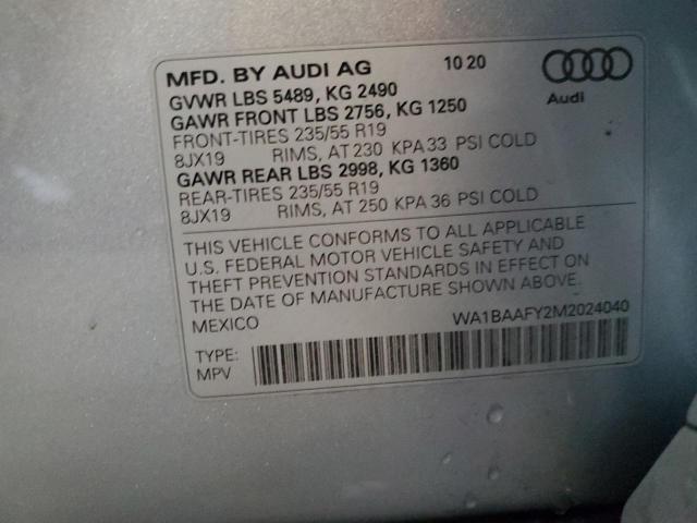WA1BAAFY2M2024040 Audi Q5 Premium Plus