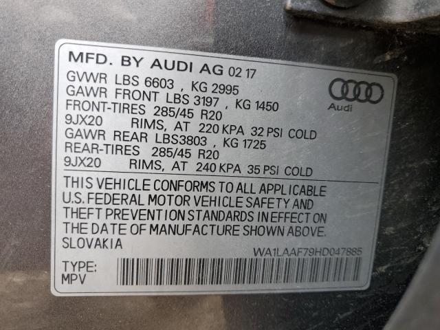 WA1LAAF79HD047885 Audi Q7 Premium Plus