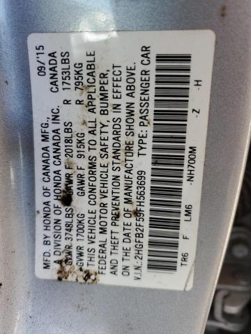 2HGFB2F59FH563699 Honda Civic Lx