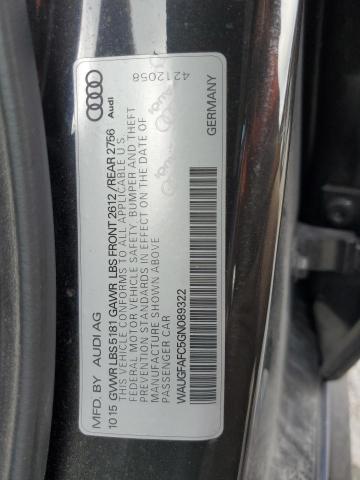 WAUGFAFC5GN089322 Audi A6 Premium Plus
