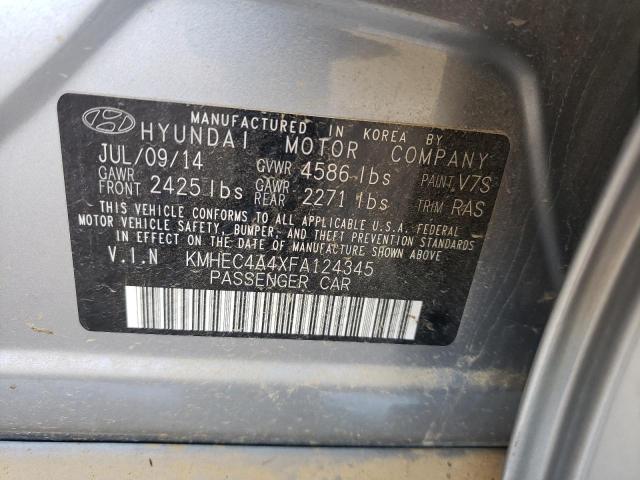 KMHEC4A4XFA124345 Hyundai SONATA HYBRID