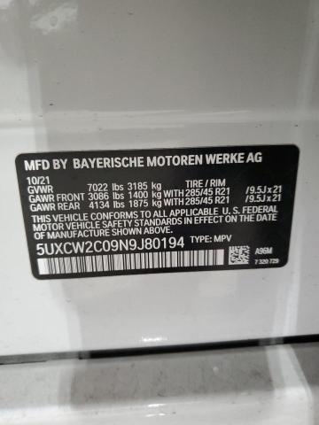 5UXCW2C09N9J80194 BMW X7 Xdrive40i