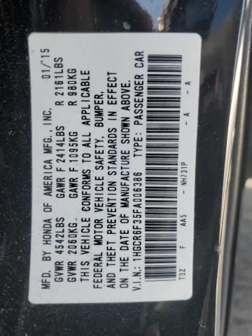 1HGCR6F35FA006386 Honda ACCORD HYBRID