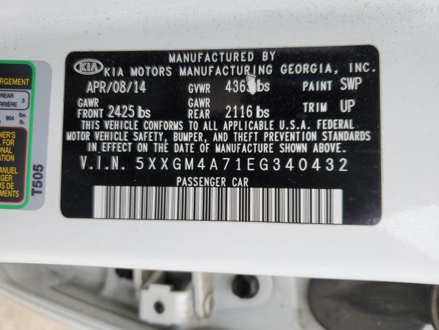 5XXGM4A71EG340432 KIA Optima Lx