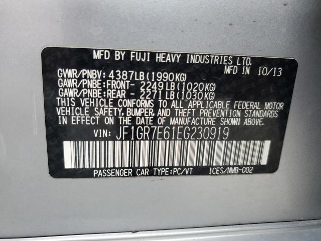 JF1GR7E61EG230919 Subaru Impreza Wrx