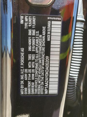 WP1AA2AY0KDA05209 Porsche Cayenne