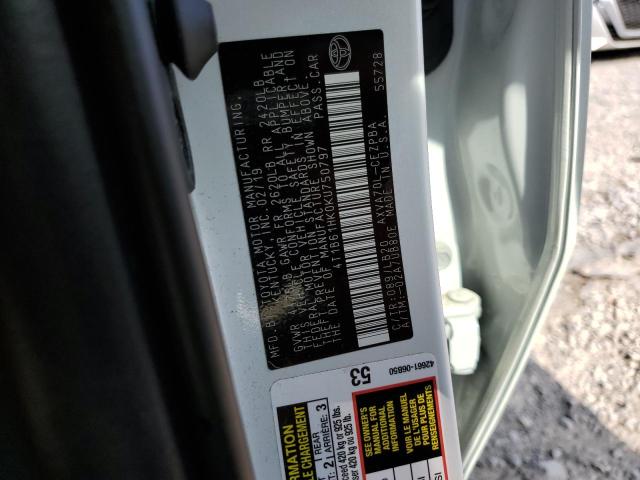 4T1B61HK0KU750797 Toyota CAMRY XSE