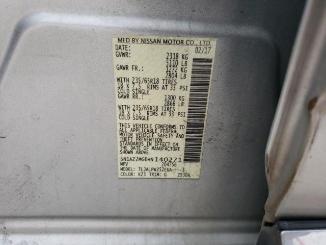 5N1AZ2MG6HN140271 Nissan MURANO S