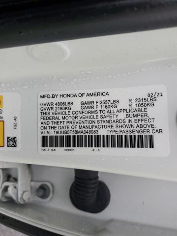 19UUB5F58MA048083 Acura Tlx Tech A