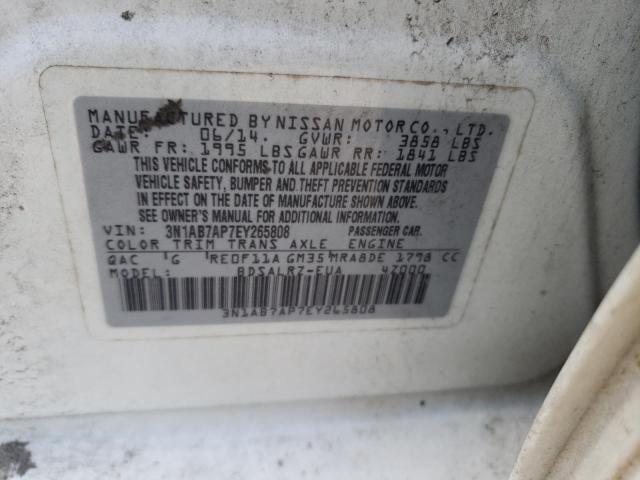 3N1AB7AP7EY265808 Nissan SENTRA S