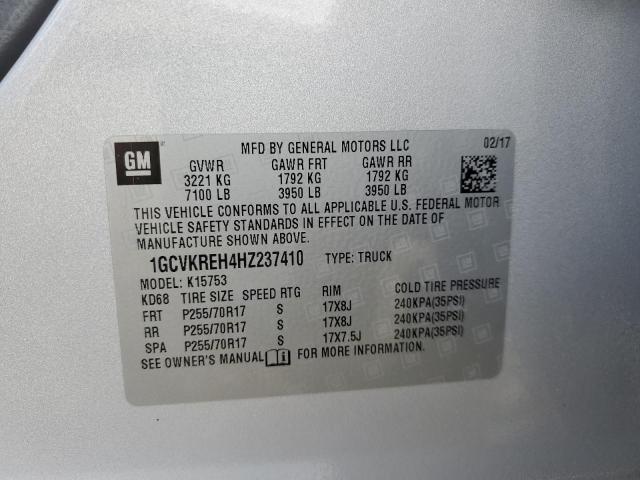 1GCVKREH4HZ237410 Chevrolet Silverado K1500 Lt