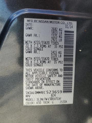 5N1AL0MM4EC523659 Infiniti QX60