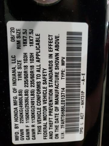 7FART6H86LE013714 Honda CR-V EXL