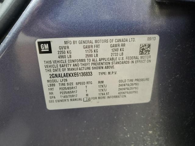 2GNALAEKXE6136833 Chevrolet EQUINOX LS