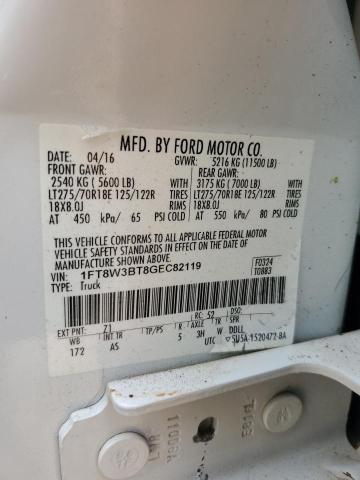 1FT8W3BT8GEC82119 Ford F350 Super Duty