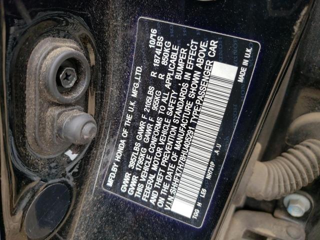 SHHFK7H78HU405291 Honda CIVIC EXL