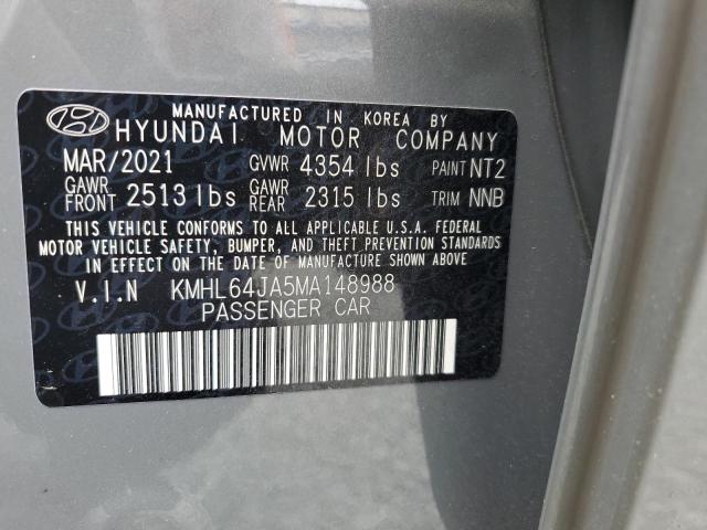 KMHL64JA5MA148988 Hyundai SONATA SEL