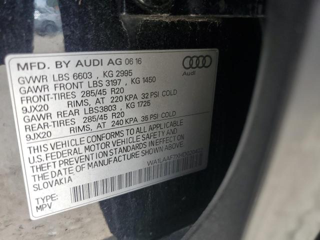 WA1LAAF7XHD020422 Audi Q7 Premium Plus
