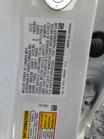 2HGFE2F53RH535263 Honda Civic Sport
